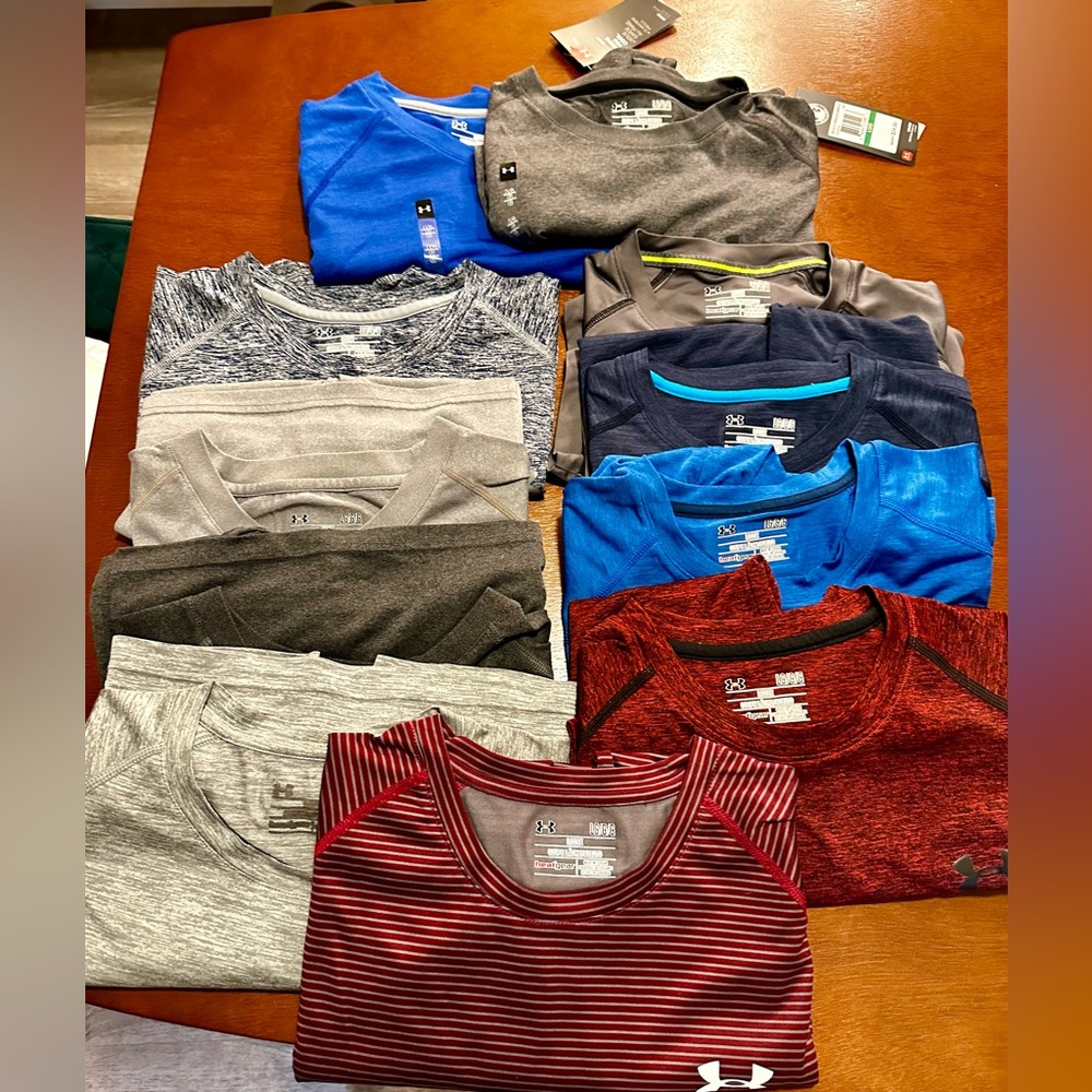 11 (eleven) Under Armour T Shirts Men Tech 2.0 Short Sleeve Large